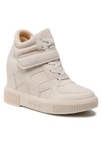Sneakersy QUAZI WS5712-01 Beige. Kolor: beżowy. Materiał: skóra #1