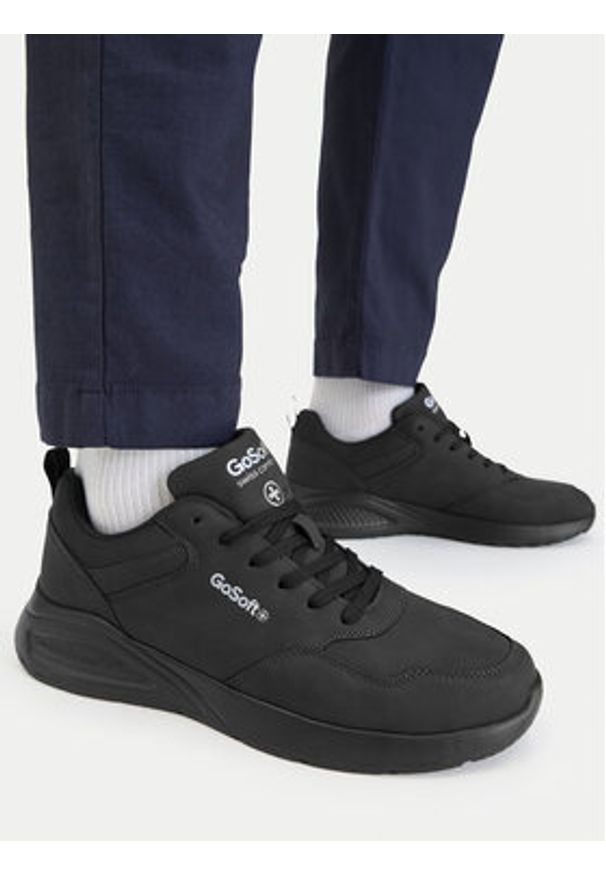 Go Soft Sneakersy CEOWB-MV15-010 Czarny. Kolor: czarny. Materiał: materiał