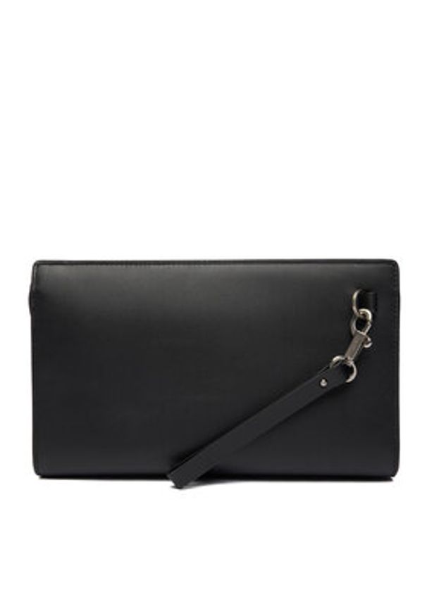 Calvin Klein Kosmetyczka Plaque Wash Bag LV04D1109G Czarny. Kolor: czarny. Materiał: skóra