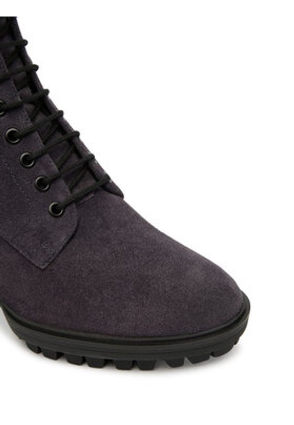 HÖGL Botki 0-187832-32000 Granatowy. Kolor: niebieski. Materiał: skóra, zamsz