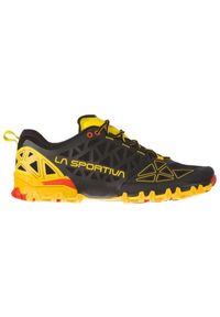 LA SPORTIVA - Buty do biegania męskie La Sportiva La Bushido Ii. Kolor: czarny, żółty, wielokolorowy. Materiał: syntetyk, materiał. Szerokość cholewki: normalna