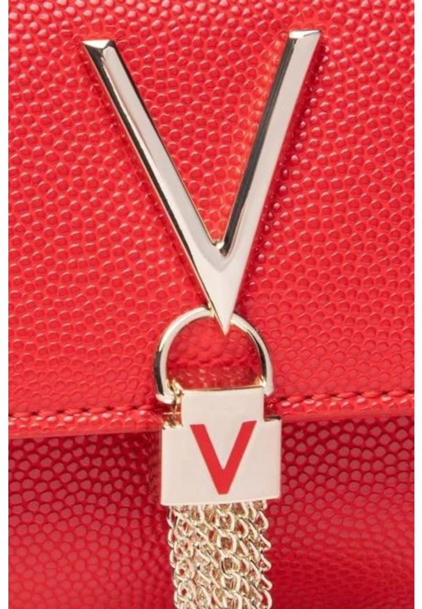 Valentino by Mario Valentino - VALENTINO Czerwona kopertówka Divina. Kolor: czerwony
