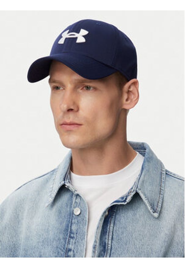 Under Armour Czapka z daszkiem Men's UA Blitzing 1376700-410 Granatowy. Kolor: niebieski. Materiał: materiał