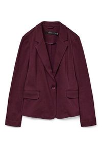 Vero Moda Marynarka Julia 10154123 Fioletowy Regular Fit. Kolor: fioletowy. Materiał: bawełna #6