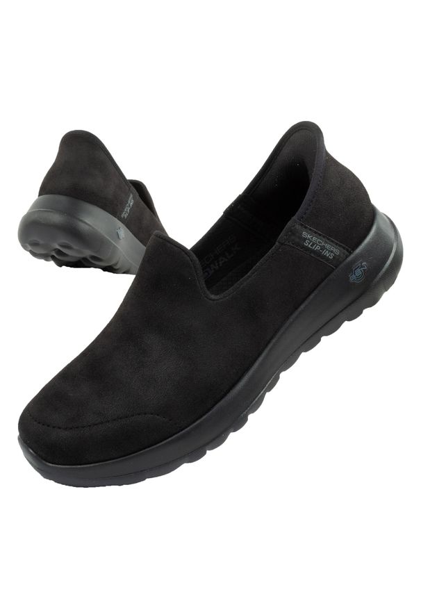 skechers - Buty sportowe damskie Skechers Go Walk Joy Slip-ins. Kolor: czarny. Materiał: materiał. Szerokość cholewki: normalna. Model: Skechers Sport. Sport: turystyka piesza