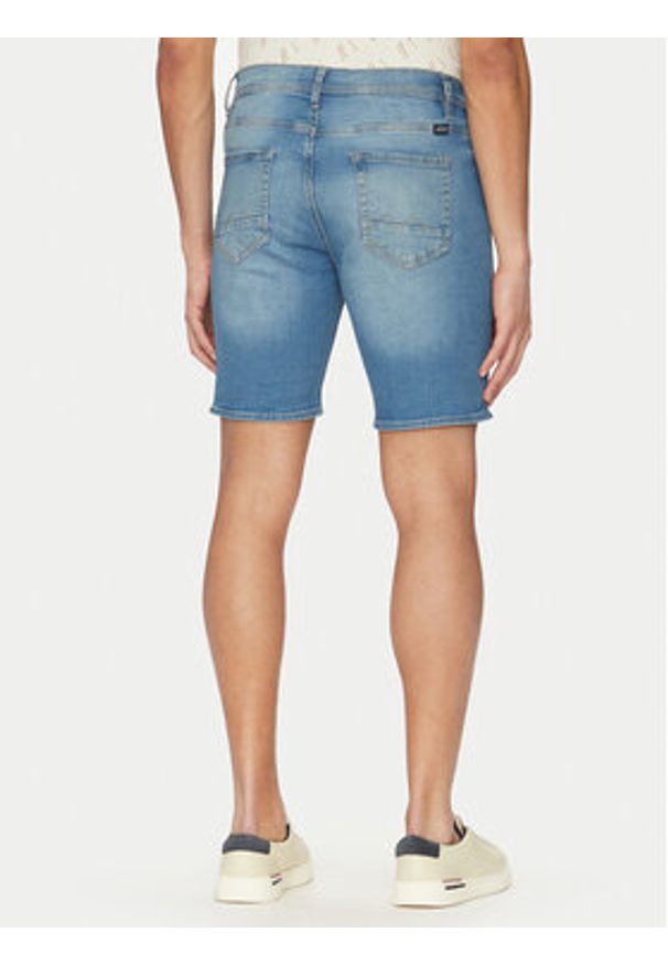 Blend Szorty jeansowe 20718125 Niebieski Regular Fit. Kolor: niebieski. Materiał: bawełna