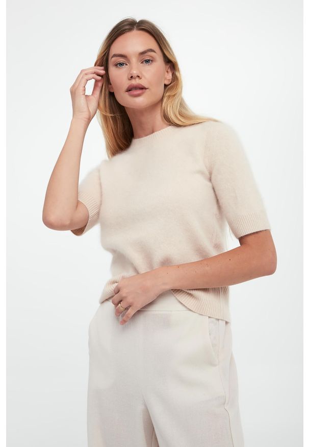 Marella - Sweter damski wełniany Jim MARELLA MONOCHROME. Materiał: wełna