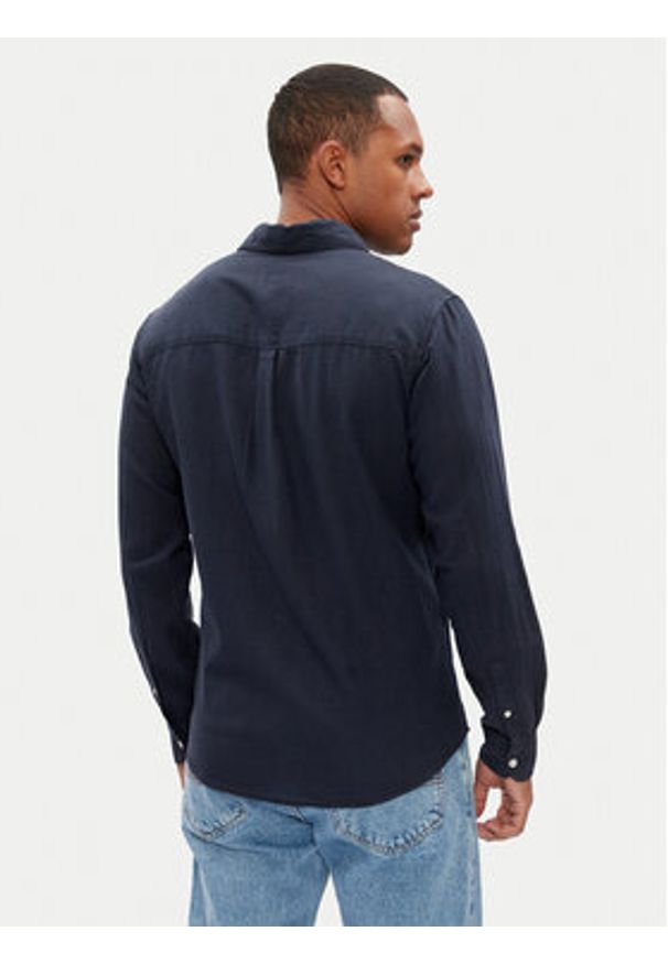 Pepe Jeans Koszula Arnau PM308844 Granatowy Regular Fit. Kolor: niebieski. Materiał: bawełna