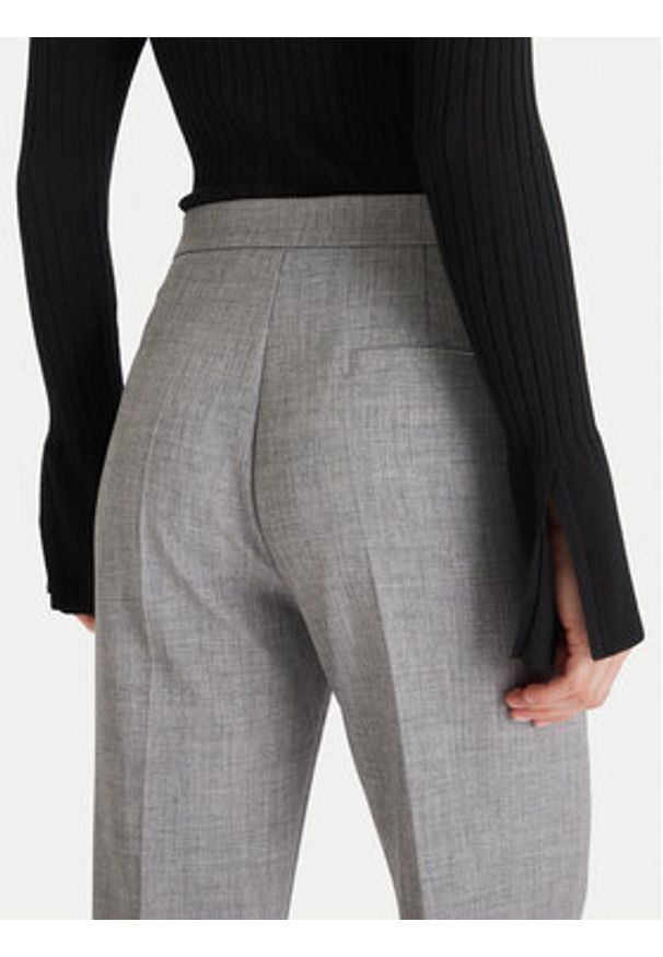 Maryley Spodnie materiałowe MARYLEY-25IB587 Szary Regular Fit. Kolor: szary. Materiał: syntetyk