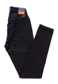 Wrangler - WRANGLER HIGH SKINNY TRUE BLUE W27HBV79B. Stan: podwyższony