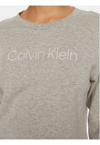 Calvin Klein Koszulka piżamowa Relaxed Crew Pullover QS7273E Szary Regular Fit. Kolor: szary. Materiał: bawełna