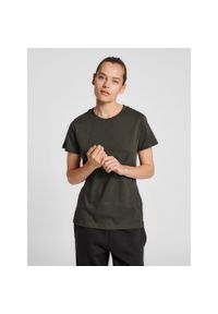 Koszulka damska Hummel Red Heavy. Kolor: wielokolorowy, szary, czarny. Materiał: bawełna. Sport: piłka nożna #1