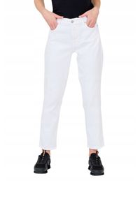 7 FOR ALL MANKIND Białe jeansy damskie Josefina. Kolor: biały. Styl: vintage