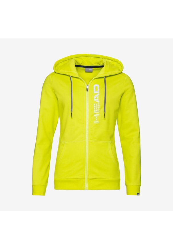 Head - Bluza z kapturem damska Club Greta. Typ kołnierza: kaptur. Kolor: żółty. Materiał: bawełna, tkanina, poliester, materiał. Sezon: zima