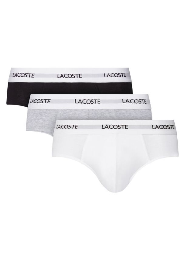 Lacoste Komplet slipów 8H5702 Kolorowy. Materiał: bawełna. Wzór: kolorowy
