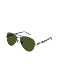 Gucci okulary przeciwsłoneczne męskie kolor srebrny. Kolor: srebrny #7