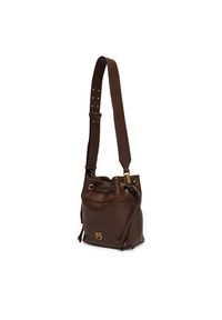 Pinko - PINKO Torebka Secchiello Mini Al 25-26 104303 A0QO Brązowy. Kolor: brązowy. Materiał: skórzane #3