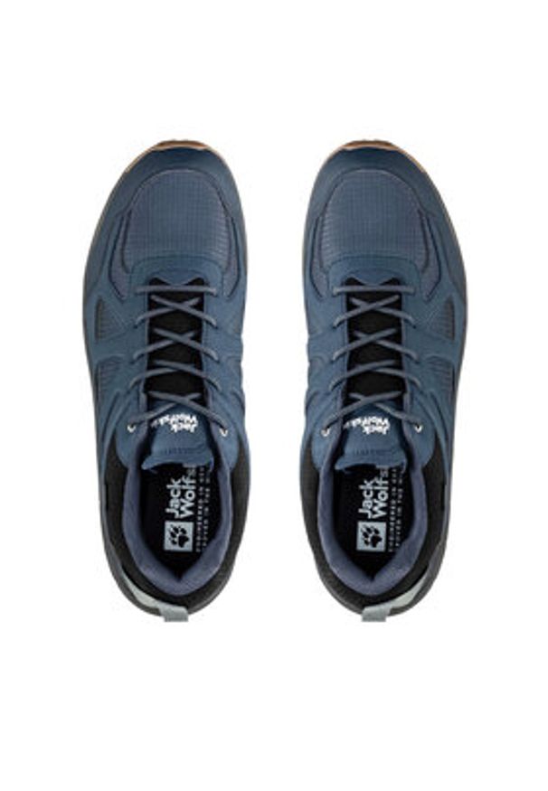 Jack Wolfskin Trekkingi Woodland 2 Texapore Low M 4051271 Granatowy. Kolor: niebieski. Materiał: skóra. Sport: turystyka piesza