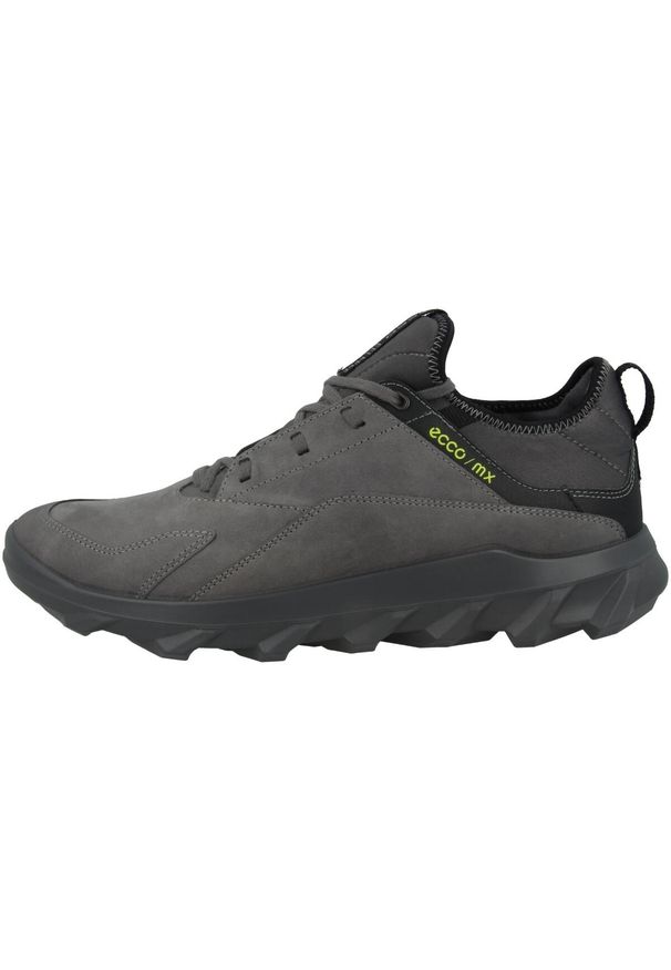 ecco - Buty do chodzenia męskie Ecco MX Titanium. Zapięcie: sznurówki. Kolor: szary. Materiał: materiał, skóra, tkanina, syntetyk. Szerokość cholewki: normalna. Sport: turystyka piesza