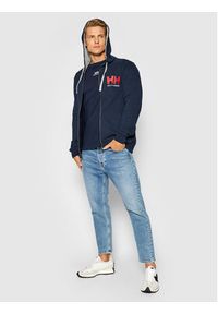 Helly Hansen Bluza Logo 34163 Granatowy Regular Fit. Kolor: niebieski. Materiał: bawełna #4