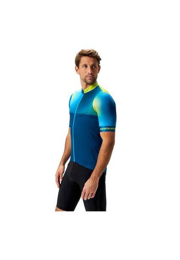 ENDURA - Koszulka rowerowa męska Endura Bitmap FS260. Kolor: niebieski. Sport: kolarstwo