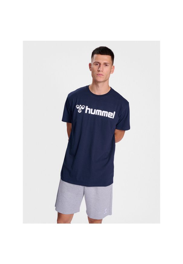 Koszulka Hummel Go 2.0 Logo. Kolor: niebieski. Sport: piłka nożna