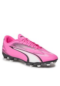 Puma Buty do piłki nożnej Ultra Play Fg/Ag 107763 01 Różowy. Kolor: różowy. Materiał: skóra #3