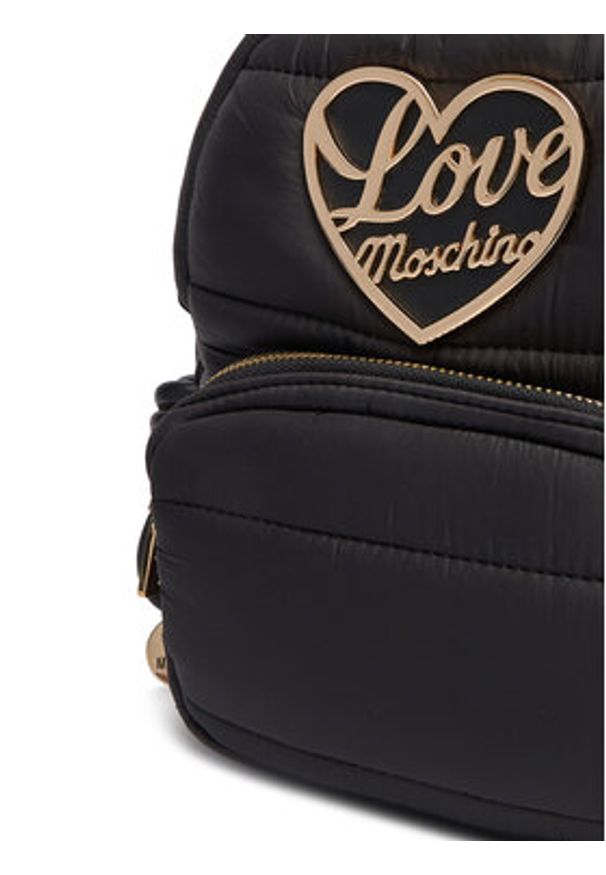 Love Moschino - LOVE MOSCHINO Plecak JC4354PP0NKY100A Czarny. Kolor: czarny. Materiał: materiał
