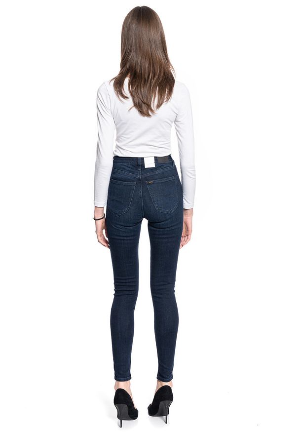 Lee - DAMSKIE SPODNIE JEANSOWE LEE Ivy DARK USK L32EKJZP 112107405