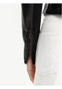 French Connection Kurtka z imitacji skóry 75BZ7 Czarny Regular Fit. Kolor: czarny. Materiał: skóra #4