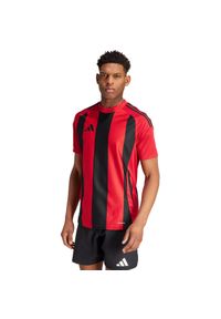 Adidas - Koszulka męska adidas Striped 24 Jersey. Kolor: czerwony, wielokolorowy, czarny. Materiał: jersey. Sport: piłka nożna