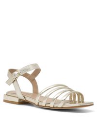 Badura Sandały E22-21451IBT Złoty. Kolor: złoty. Materiał: skóra #1