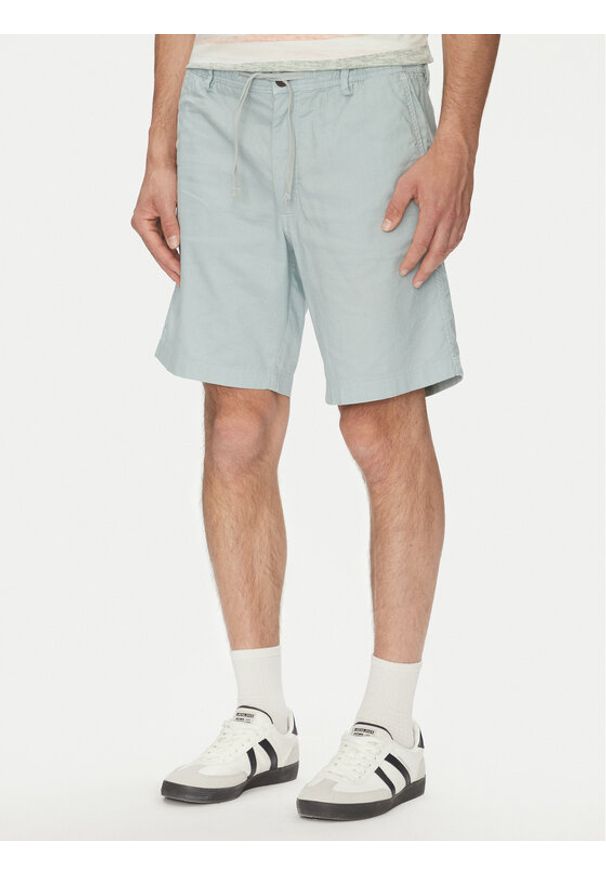 Jack & Jones Szorty materiałowe Jaiden 12274968 Błękitny Relaxed Fit. Kolor: niebieski. Materiał: bawełna