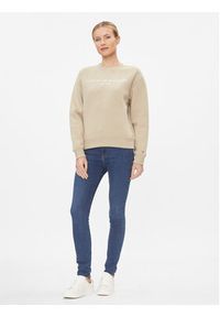 TOMMY HILFIGER - Tommy Hilfiger Bluza WW0WW39791 Beżowy Relaxed Fit. Kolor: beżowy. Materiał: bawełna, syntetyk #3