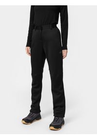 4f - Spodnie trekkingowe softshell damskie. Kolor: czarny. Materiał: softshell #2