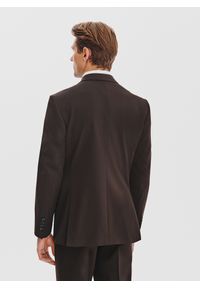 Pako Lorente - PAKO LORENTE - Ciemnobrązowy garnitur męski. Kolor: brązowy. Materiał: poliester, elastan, wiskoza #10