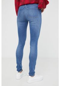 TOMMY HILFIGER - Tommy Hilfiger jeansy Harlem damskie high waist. Stan: podwyższony. Kolor: niebieski