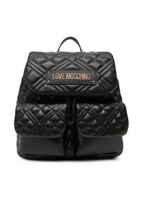 Love Moschino - LOVE MOSCHINO Plecak JC4119PP0NLA0000 Czarny. Kolor: czarny. Materiał: skóra