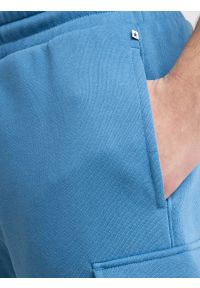Big-Star - Szorty męskie dresowe niebieskie Mandos 402. Okazja: na plażę. Kolor: niebieski. Materiał: dresówka. Sezon: lato. Styl: wakacyjny, elegancki, klasyczny, sportowy #5