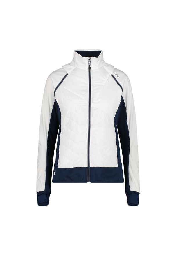 Polar hybrydowy z odpinanymi rękawami dla kobiet CMP. Kolor: wielokolorowy, biały, czarny. Materiał: polar. Sport: turystyka piesza