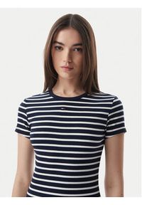 Tommy Jeans T-Shirt DW0DW17383 Granatowy Regular Fit. Kolor: niebieski. Materiał: bawełna #3