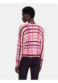 Desigual Sweter Noruega 25WWJF41 Czerwony Regular Fit. Kolor: czerwony. Materiał: wiskoza #6