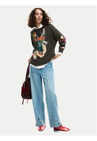 Desigual Bluza Evelyn 26SWSK16 Szary Regular Fit. Kolor: szary. Materiał: bawełna #5