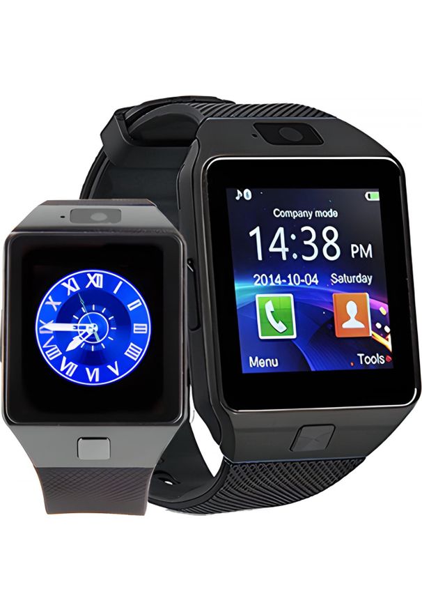 Smartwatch Retoo DZ09 Czarny (E039). Rodzaj zegarka: smartwatch. Kolor: czarny