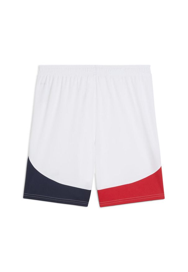 Puma - Męskie szorty piłkarskie SK Rapid Wiedeń PUMA White Red Navy Blue. Kolor: czerwony, niebieski, wielokolorowy, biały. Sport: piłka nożna