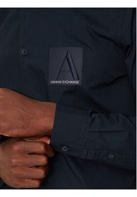 Armani Exchange Koszula 6DZC20 ZNXLZ Granatowy Regular Fit. Kolor: niebieski. Materiał: bawełna