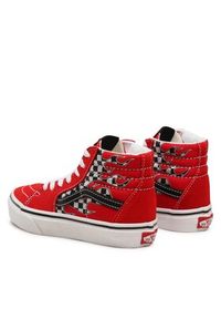 Vans Sneakersy Sk8-Hi VN000D5FIZQ1 Czerwony. Kolor: czerwony. Materiał: zamsz, skóra