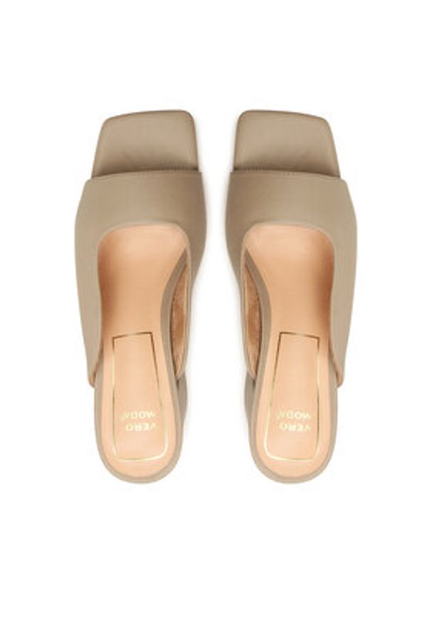 Vero Moda Klapki Stria 10287032 Brązowy. Kolor: brązowy