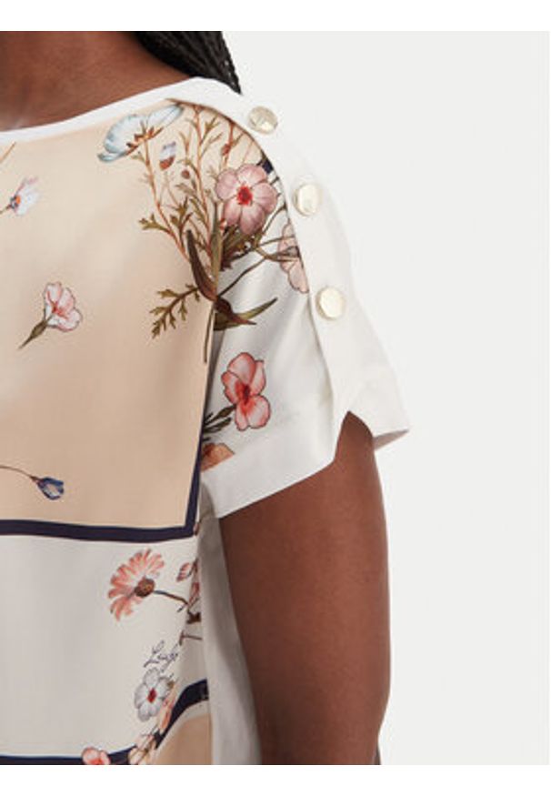 Liu Jo T-Shirt WA6437 J6308 Beżowy Regular Fit. Kolor: beżowy. Materiał: bawełna