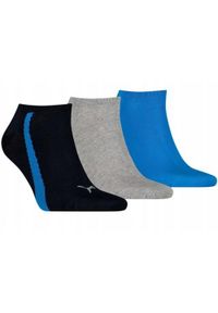 Puma - Skarpetki Do Kostek Unisex Dla Dorosłych Lifestyle 3pak. Kolor: czarny, szary, niebieski, wielokolorowy. Sport: tenis